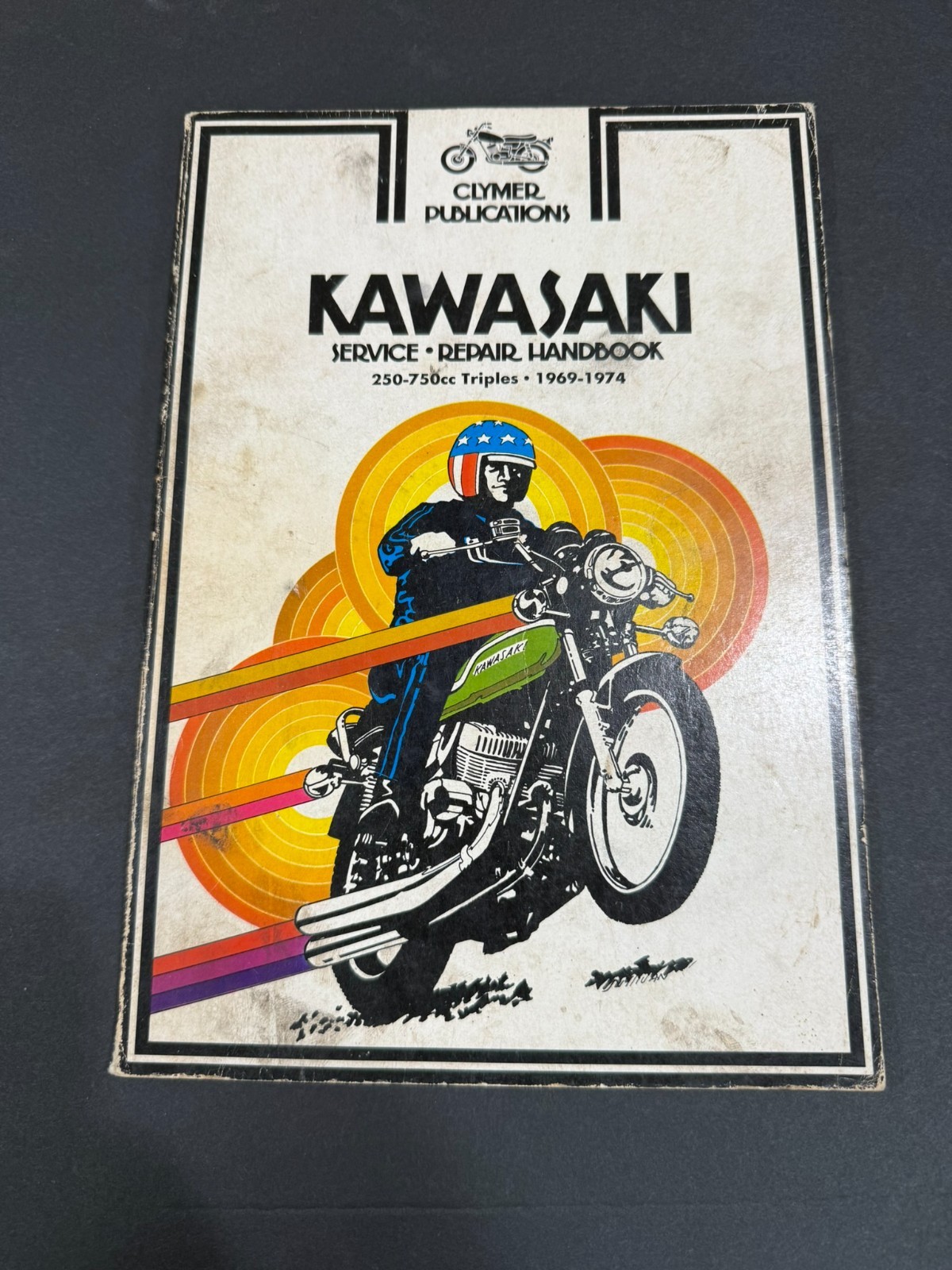 Vintage Clymer Kawasaki 250-750 Triples 1969-1976 Service Repair Handbook