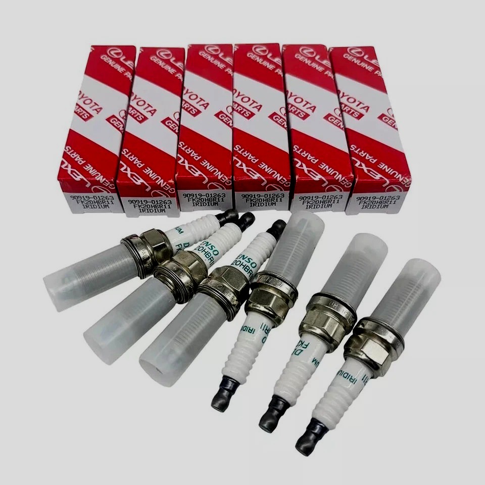 6X Genuine Iridium Spark Plug OEM 90919-01263 for Highlander Tacoma Sienna Lexus 6X Genuine Iridium Spark Plug OEM 90919-01263 for Highlander Tacoma Sienna Lexus