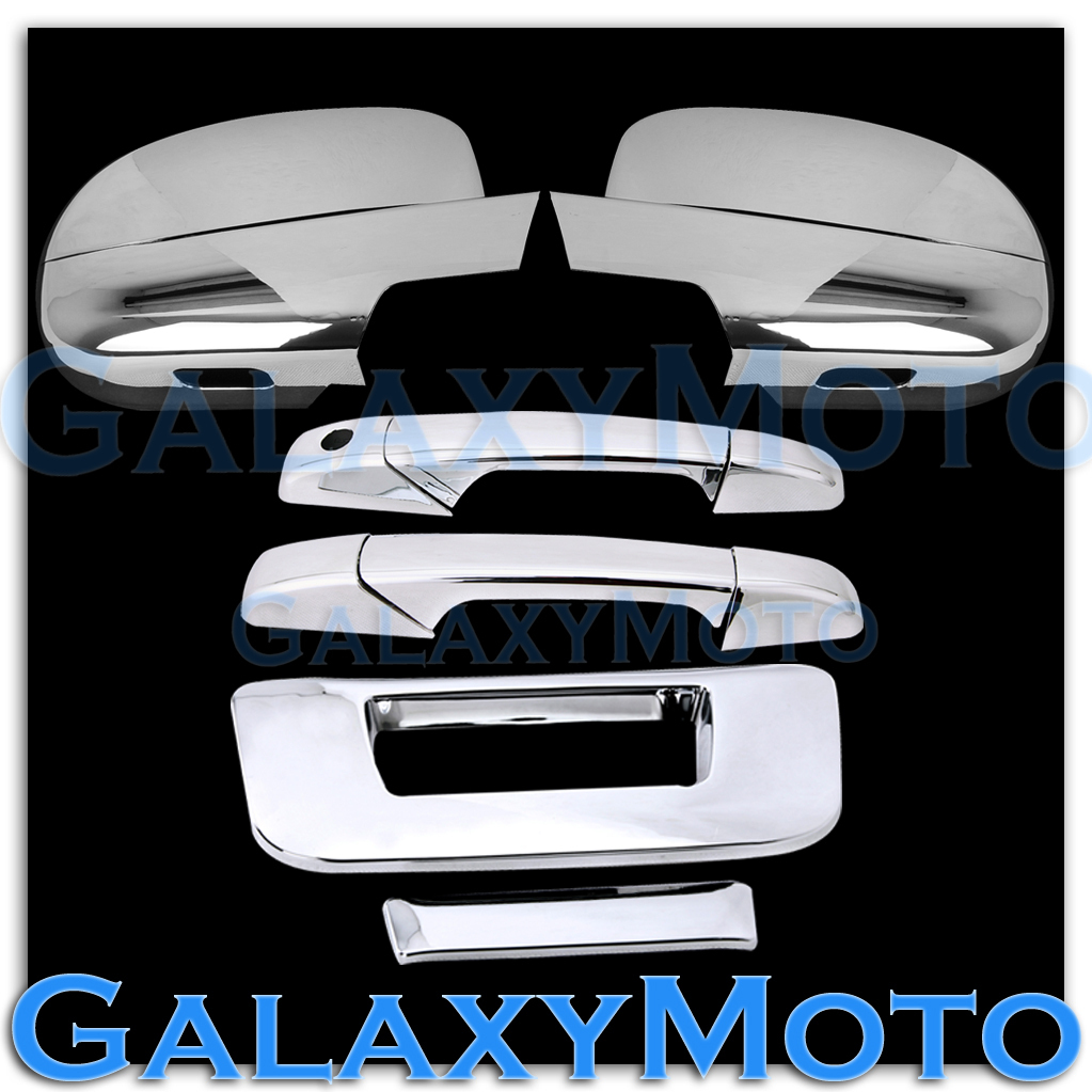 07-13 Chevy Silverado Chrome Full Mirror+2 Door Handle+Tailgate no KH Cam Cover 07-13 Chevy Silverado Chrome Full Mirror+2 Door Handle+Tailgate no KH Cam Cover