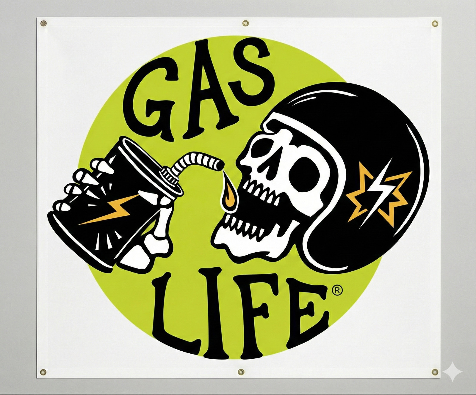 Gas Life® Signal Banner - Hot Rat Street Rod Resto Mod Classic Tuner Car Art NEW