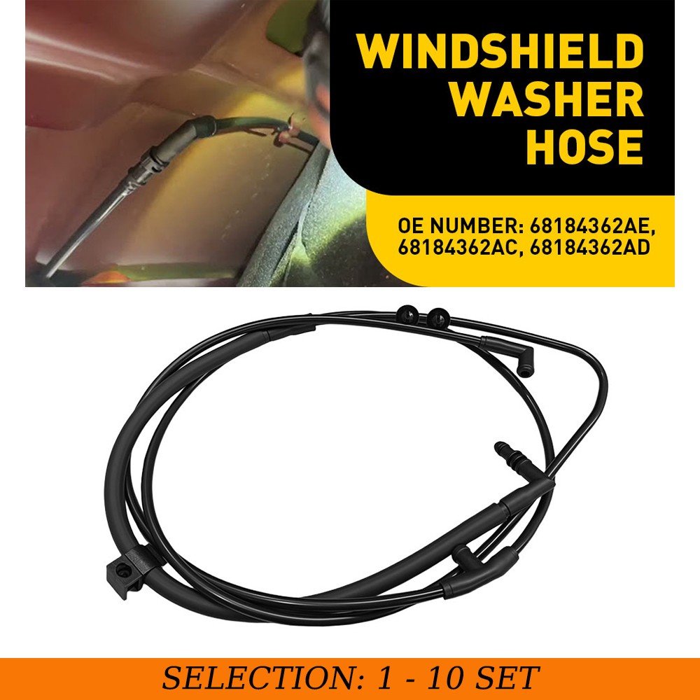 1-10 Windshield Washer Fluid Nozzle Hose 2M for Dodge Ram 1500 2500 3500 2013-18
