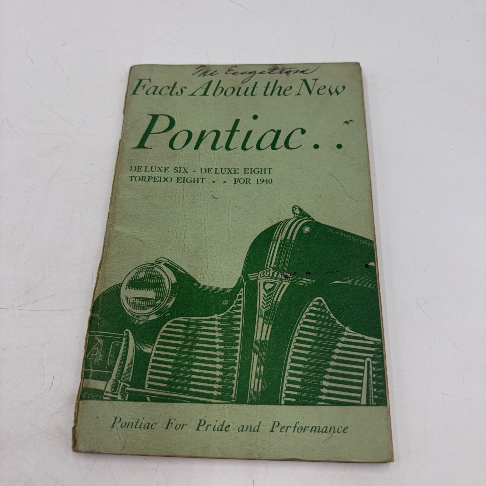 1940 Pontiac Dealer Sales Facts Book Deluxe Six Eight Torpedo Original Manual 1940 Pontiac Dealer Sales Facts Book Deluxe Six Eight Torpedo Original Manual