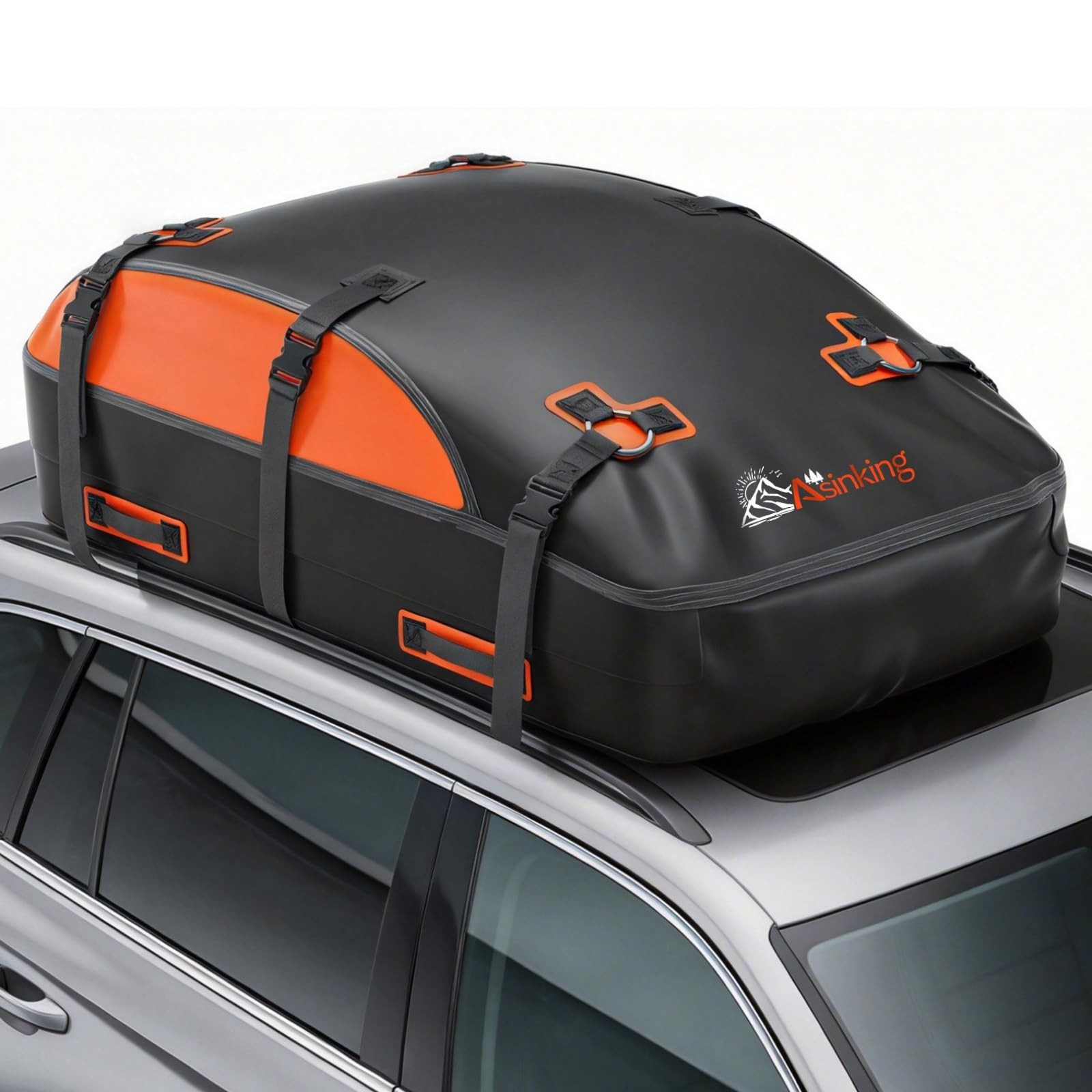Waterproof Rooftop Cargo Carrier Bag 20 Cu Ft - Non-Rip, All Vehicle Compatible,