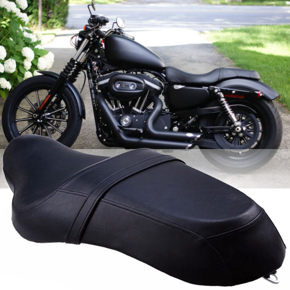 Motorcycle Driver Passenger Two-Up Seat for Harley Sportster XL 883 1200 72 Iron