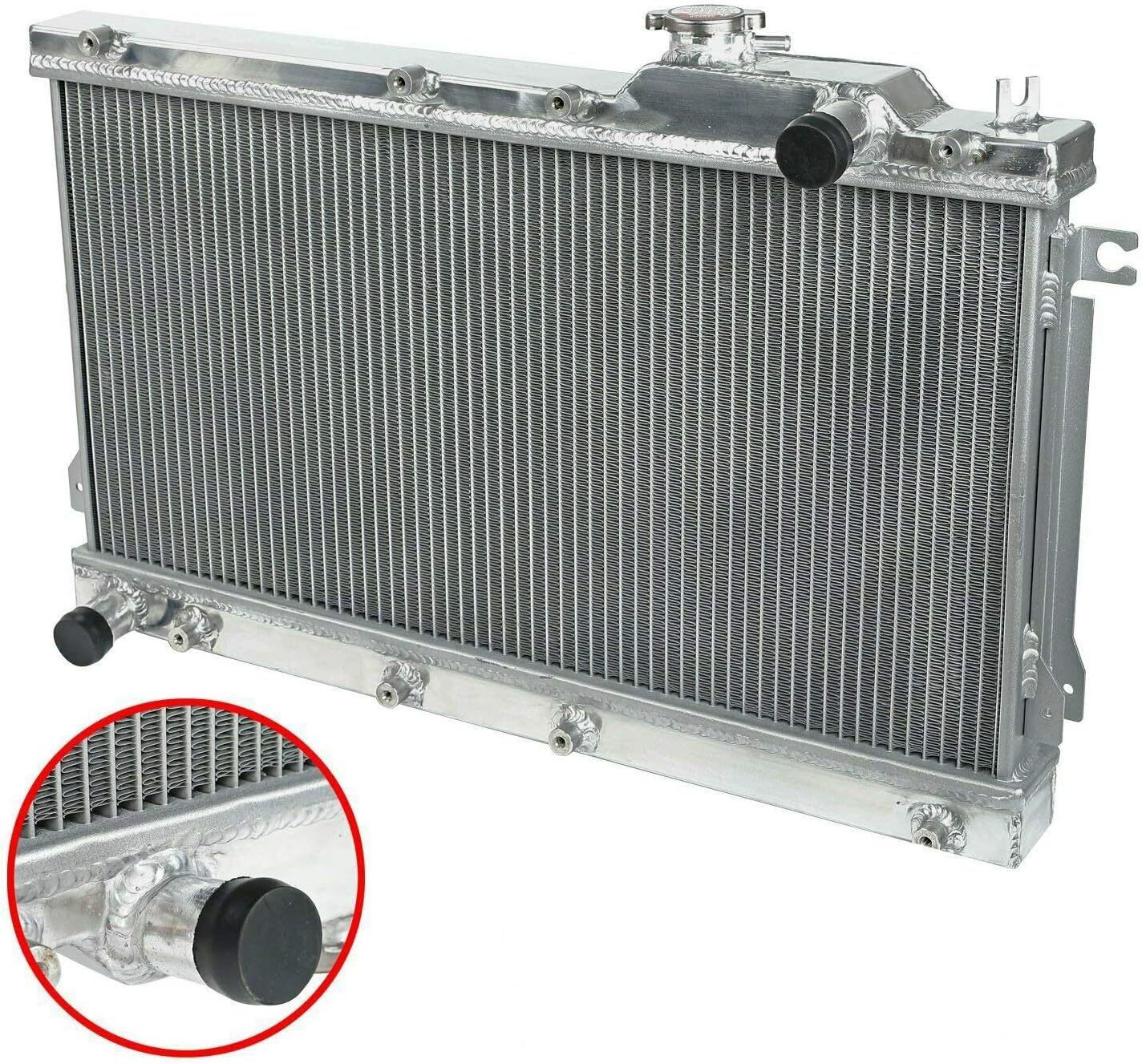 2 Row Aluminum 40mm Core Racing Radiator Bolt On For 1990-97 Mazda Miata MX5 MT