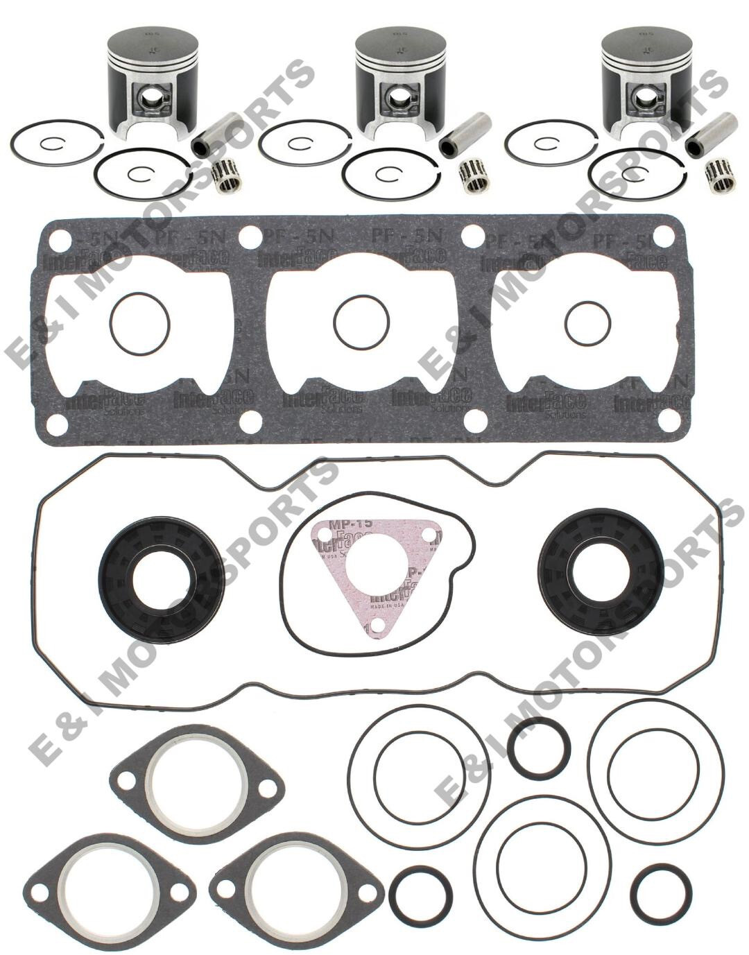1994 Polaris XLT Special 580 SPI Pistons Bearings Gaskets Crank Seals Std 64mm 1994 Polaris XLT Special 580 SPI Pistons Bearings Gaskets Crank Seals Std 64mm