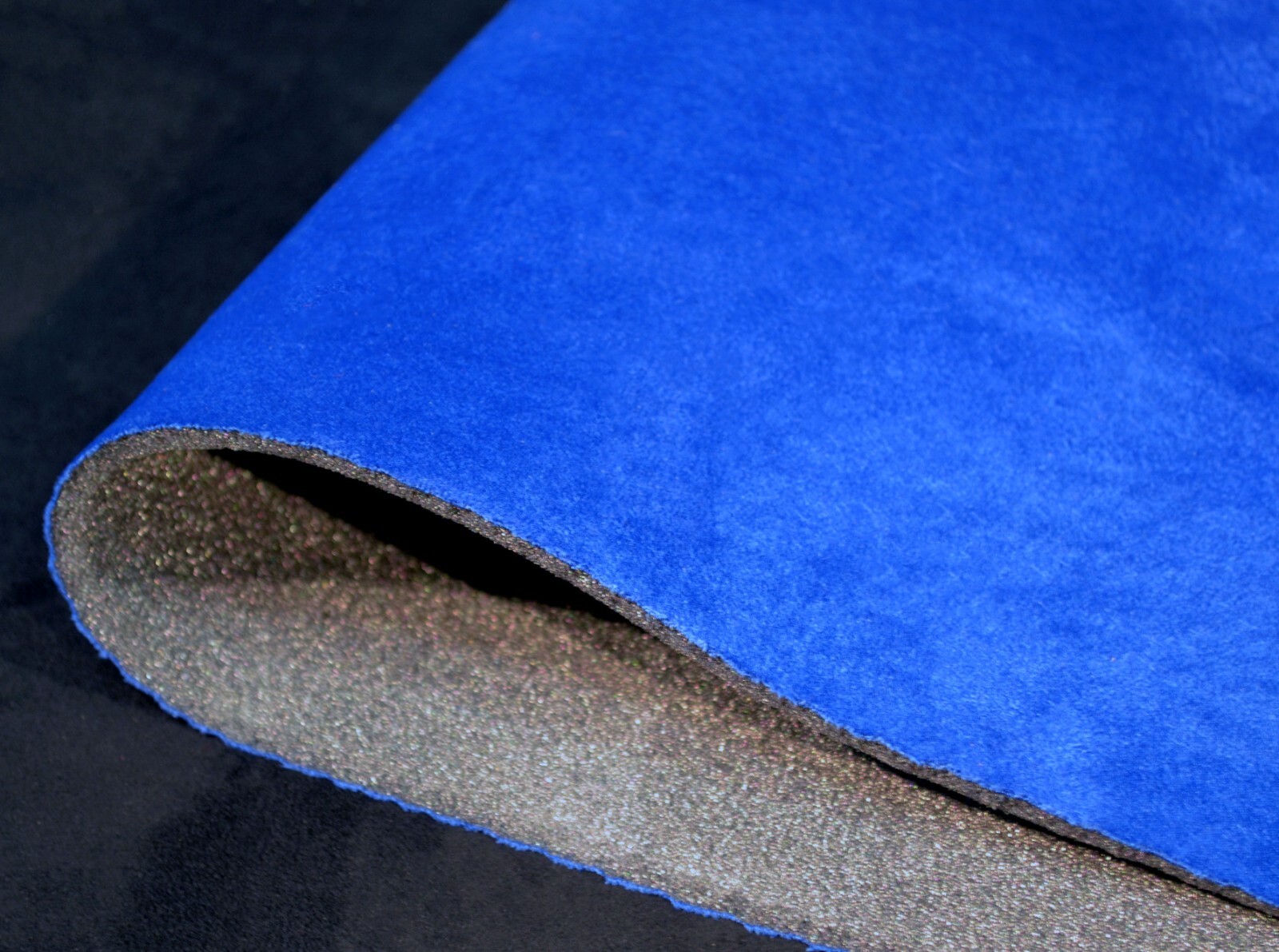 Royal Blue Suede Foam Backed Headliner Fabric Car Interior Lining By the Yard 60