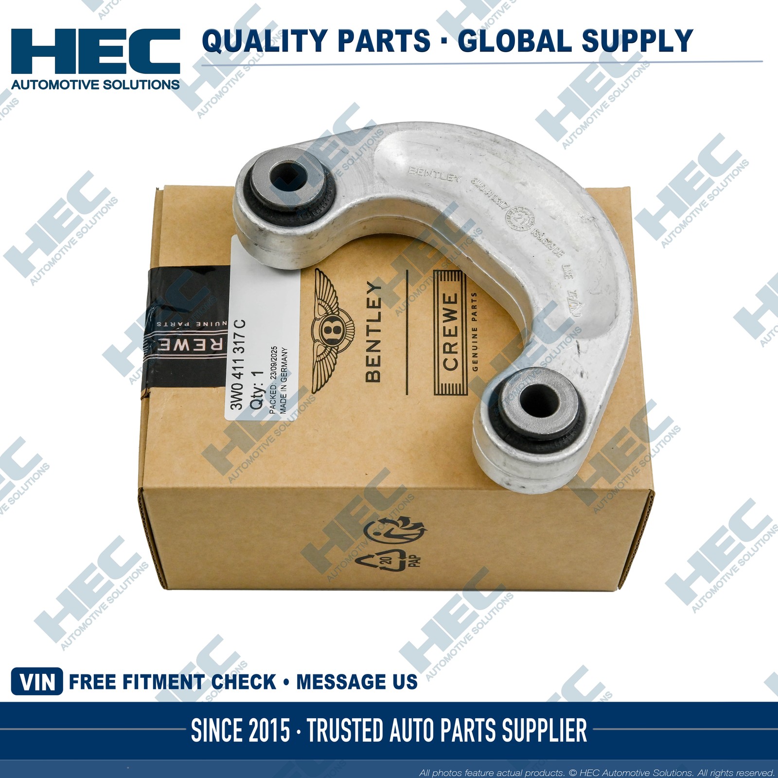 3W0411317C Genuine Front Sway Bar Link fits Bentley Continental GT/C Flying Spur