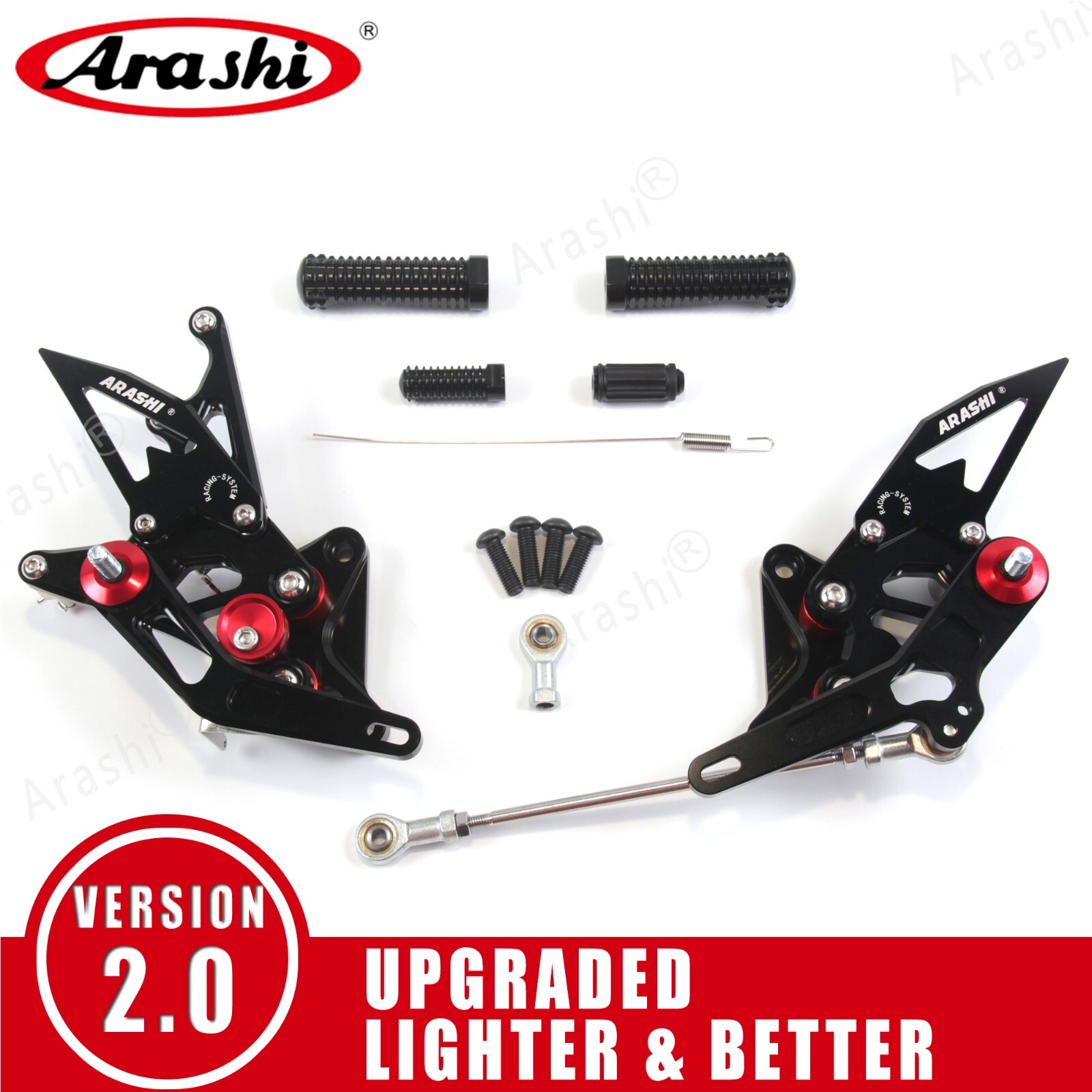 Arashi Footrest Rearsets Foot Peg For Suzuki HAYABUSA Gen 2 2008-2020 GSX-R 1300