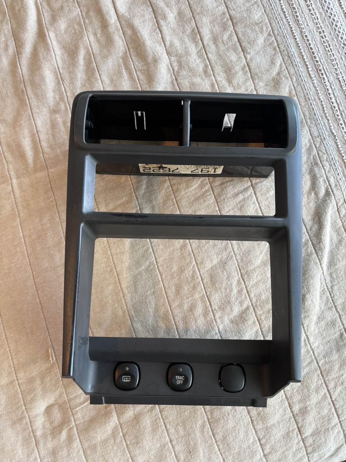 99-04 Ford Mustang Radio Bezel Dash Trim w/Buttons Black OEM USED 99-04 Ford Mustang Radio Bezel Dash Trim w/Buttons Black OEM USED