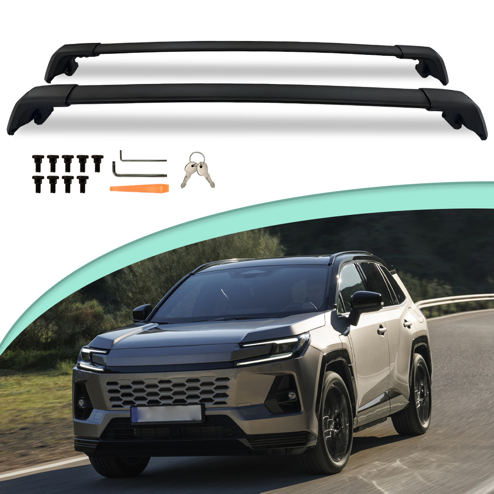 2PCS Roof Rail Rack Cross Bars Crossbars Fits For Toyota RAV4 RAV-4 2026 2027