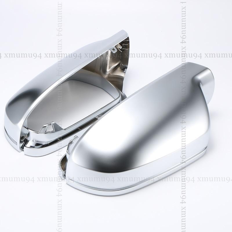 For Audi A3 8P A4 A5 B8.5 S5 RS3 RS4 RS5 Silver Rearview Mirror Cover Cap Pair