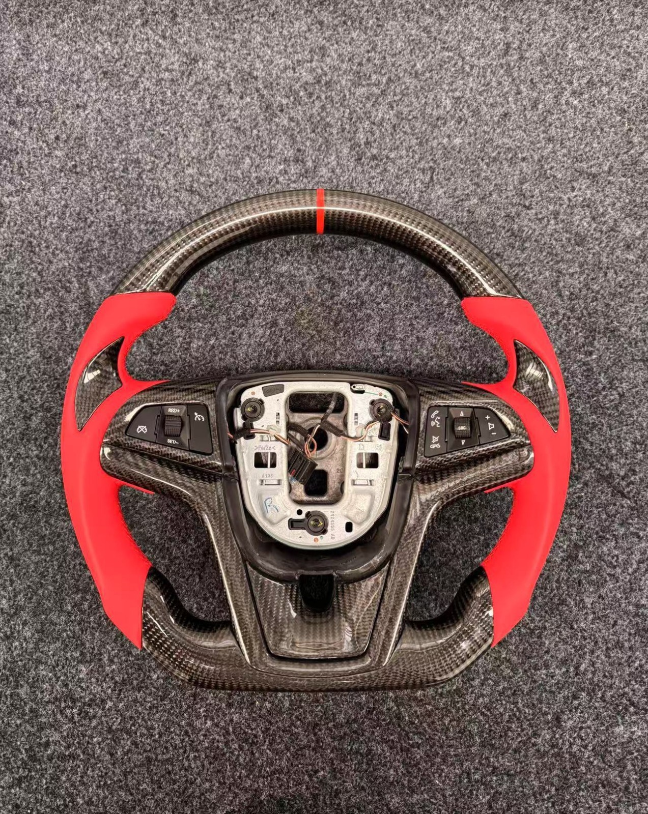 PUREYEMAN Carbon Fiber Steering Wheel For Chevrolet Camaro Gen6 2012-2025 NEW