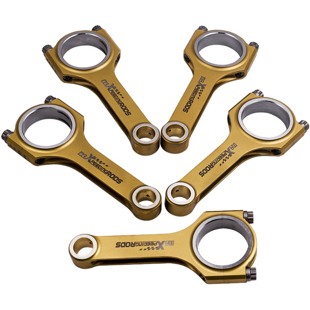 5x Titanizing Connecting Rods for Volvo 850 C70 V70 S60 S70 2.3 T5 R AWD B5234T