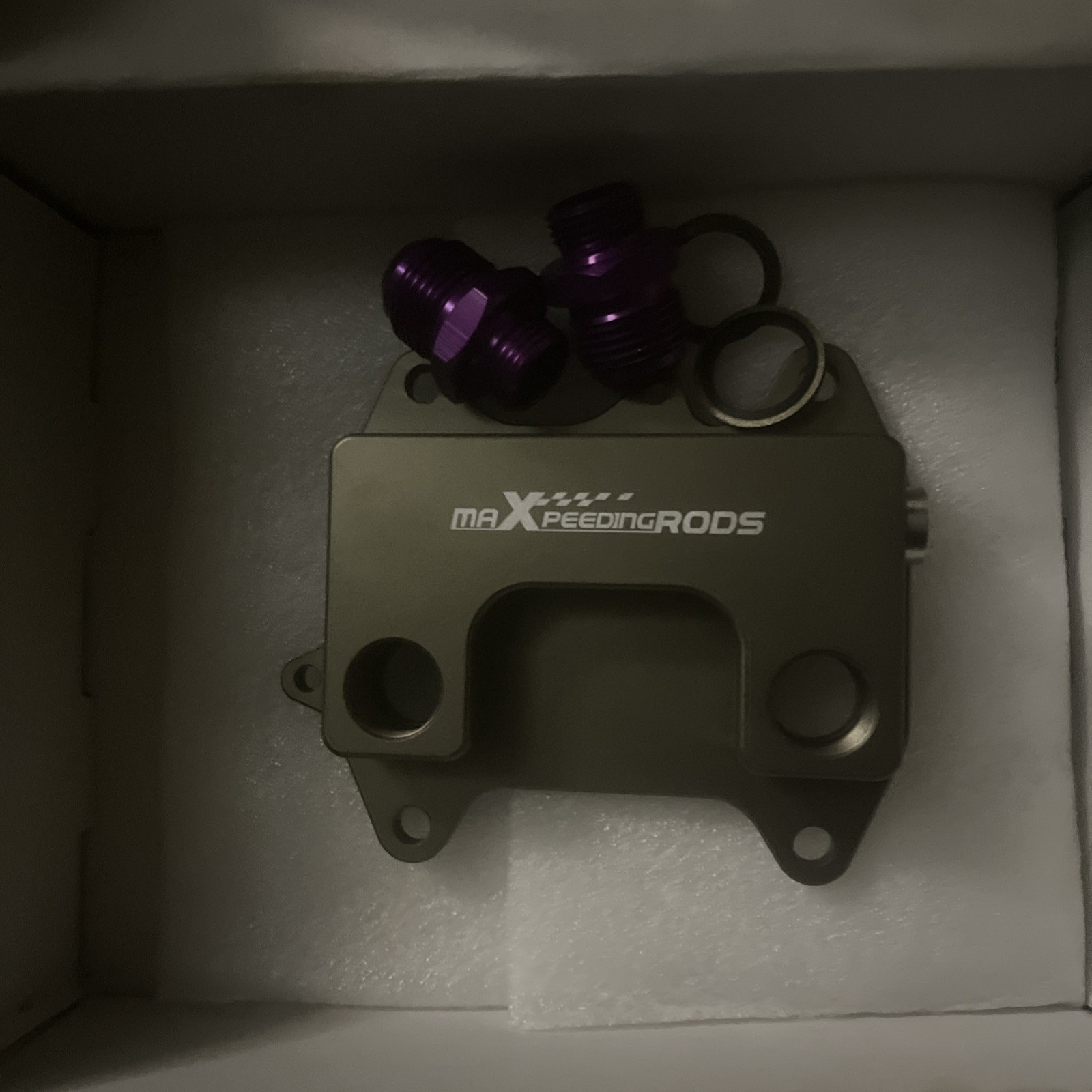 Oil Cooler Adapter for VW Audi 1.2 1.6 2.0 TDI AN10 Purple CNC Machined Aluminum Oil Cooler Adapter for VW Audi 1.2 1.6 2.0 TDI AN10 Purple CNC Machined Aluminum