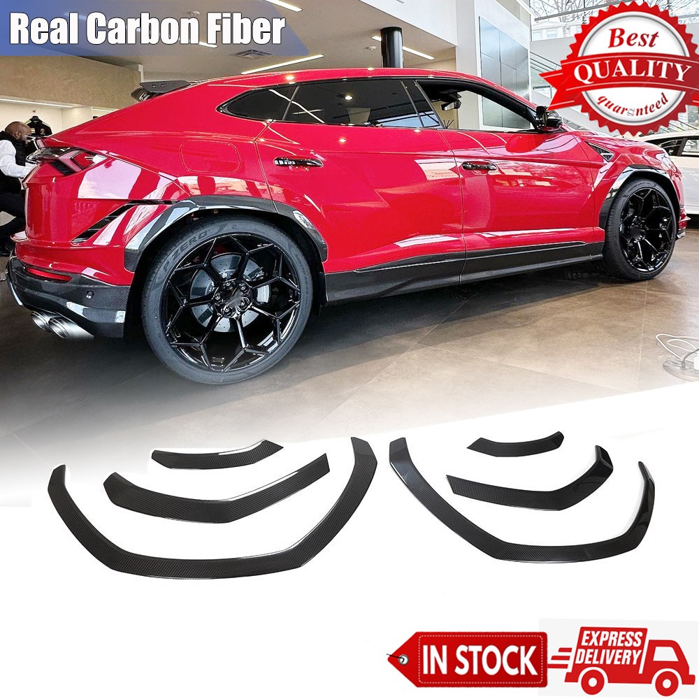 For Lamborghini Urus 18+ Real Carbon Wheel Eyebrow Trim Arch Fender Flare Add On