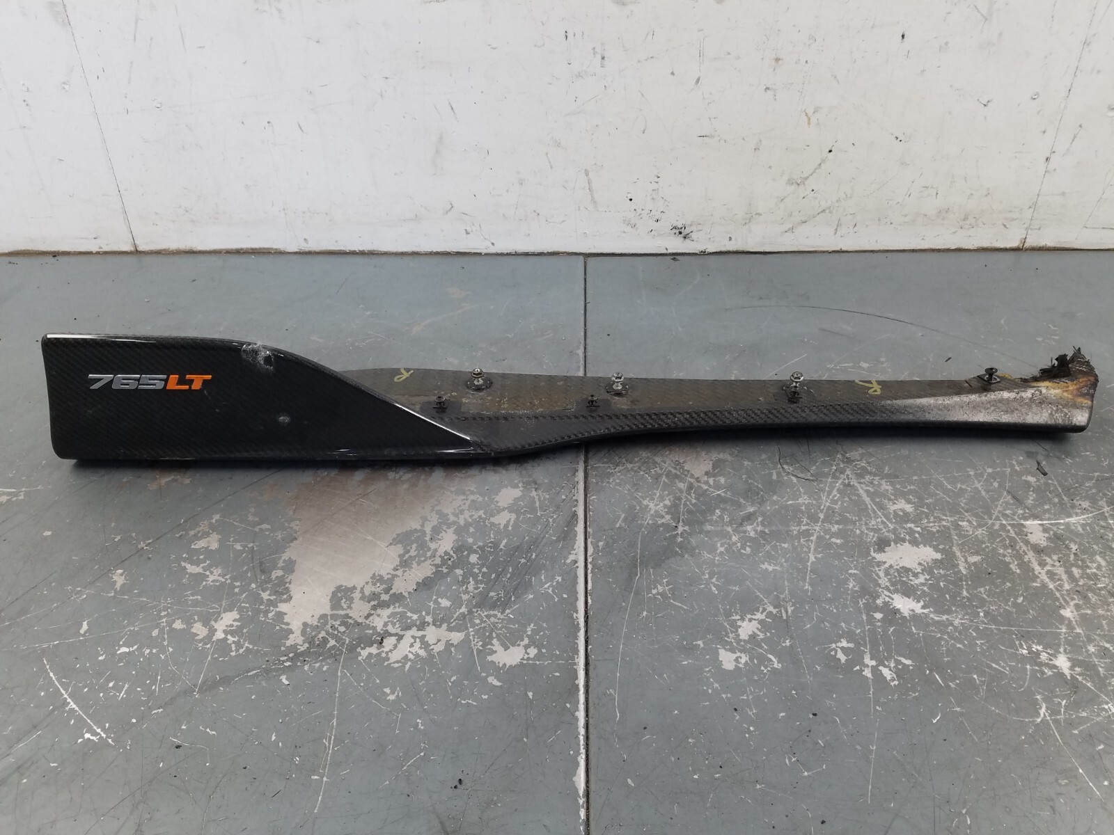 2021 McLaren 765LT Left Driver Door Carbon Rocker Extension - Damage #5597 F7