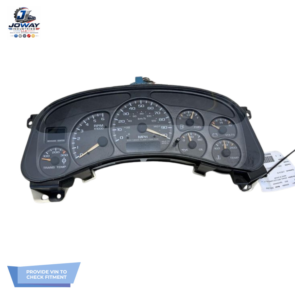 2001-2002 Chevy Silverado 1500 2500 Instrument Gauge Cluster Speedometer OEM 2001-2002 Chevy Silverado 1500 2500 Instrument Gauge Cluster Speedometer OEM