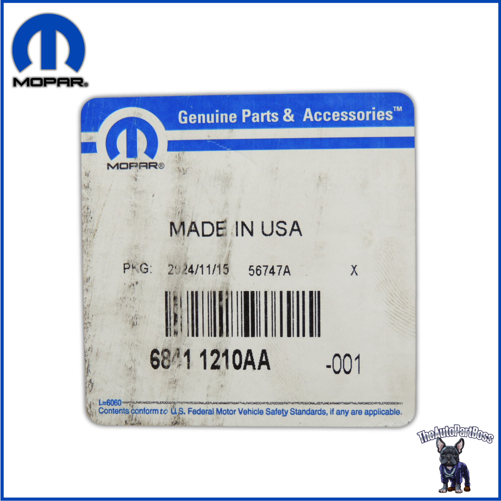 Engine Cooling Radiator OEM Mopar 68411210AA