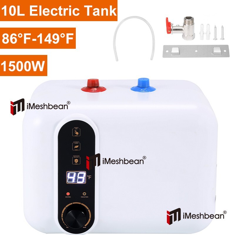 Instant Electric Water Heater Shower Compact 10L/2.6Ga Mini-Tank Storage RV 110V Instant Electric Water Heater Shower Compact 10L/2.6Ga Mini-Tank Storage RV 110V