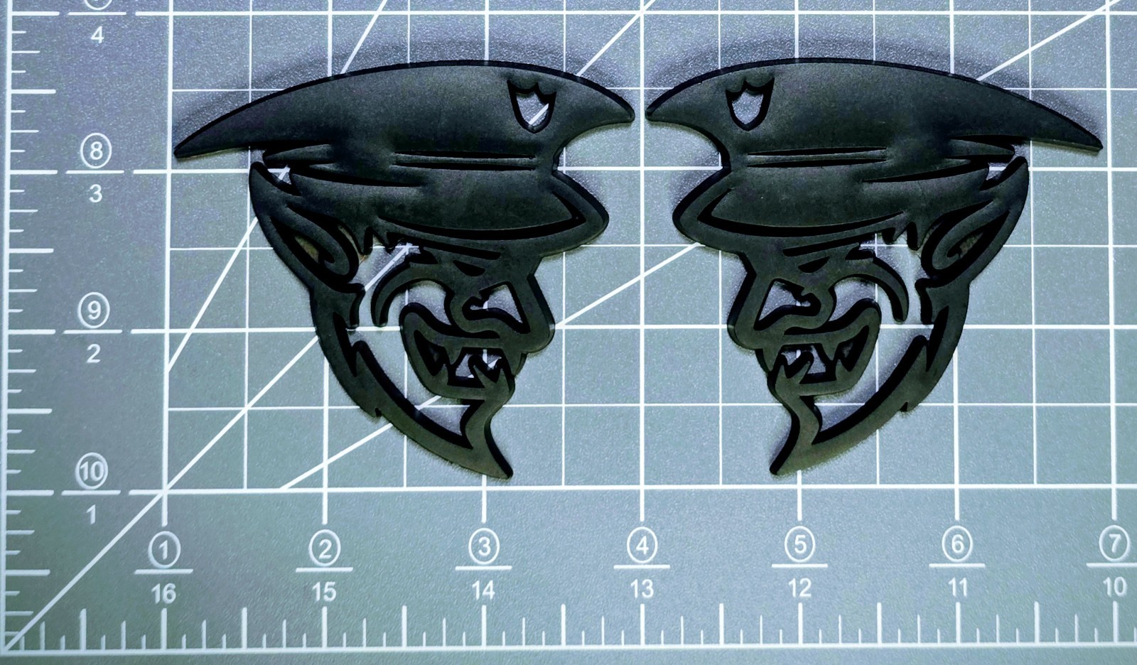 Dodge Pursuit Side Marker Heads BLACKOUT