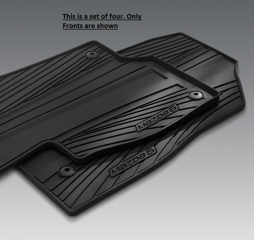 2014-2021 Mazda 6 All Weather Floor Mats 00008BH70 2014-2021 Mazda 6 All Weather Floor Mats 00008BH70