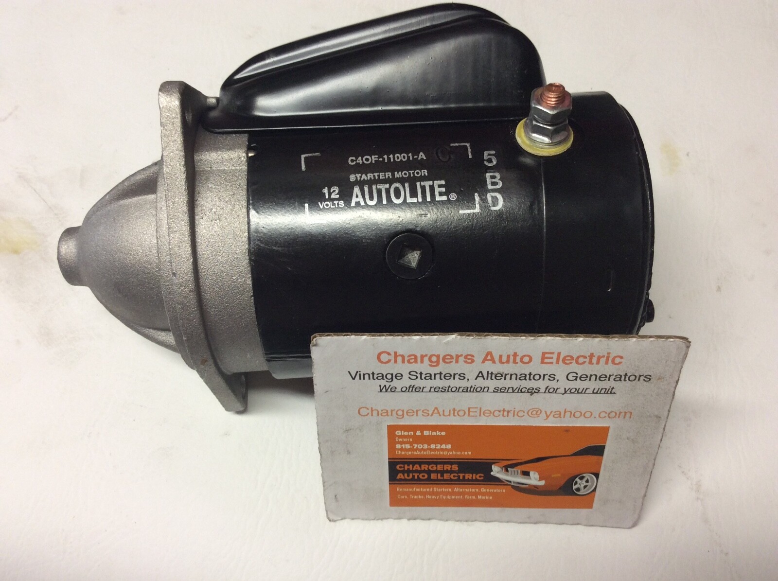 1965 1966 1967 FORD AUTOLITE STARTER C4OF-11001-A  MUSTANG FAIRLANE & OTHERS