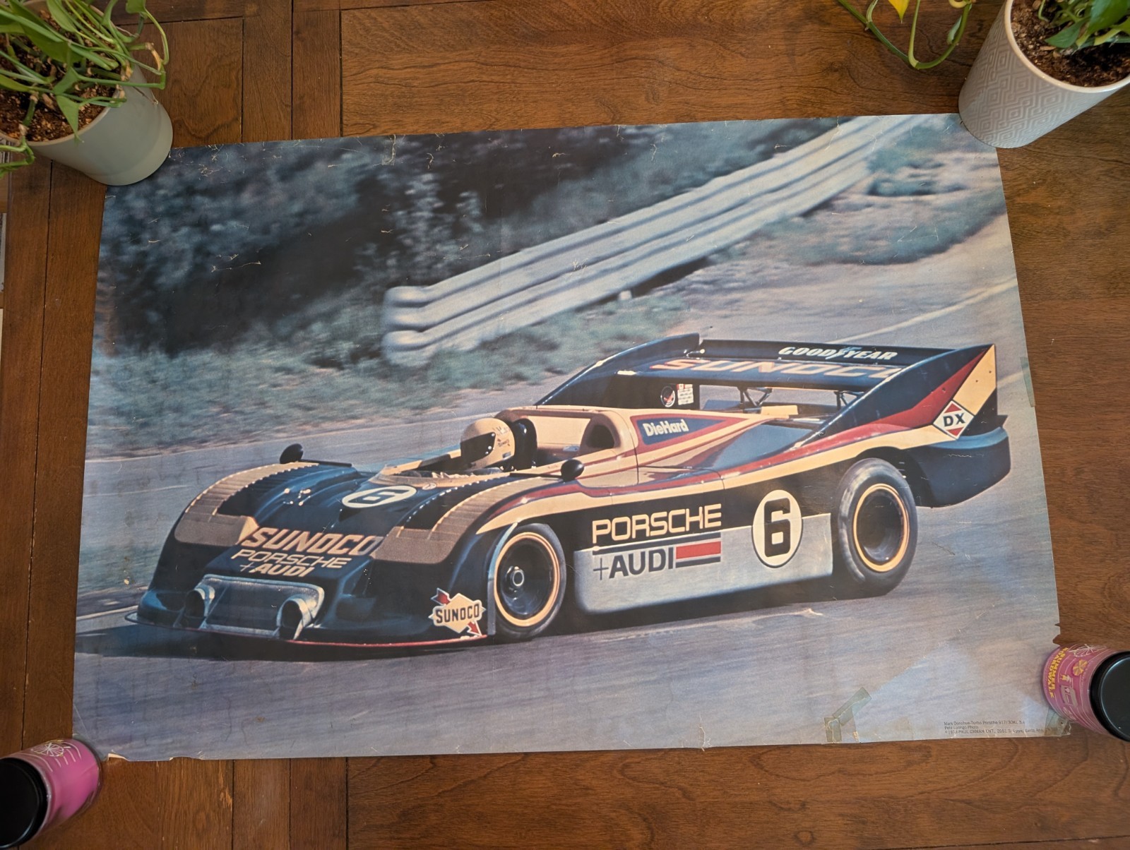 Porsche 917/30 KL TURBO 5.4 Mark Donohue 1973 Extremely Rare Original Car Poster Porsche 917/30 KL TURBO 5.4 Mark Donohue 1973 Extremely Rare Original Car Poster