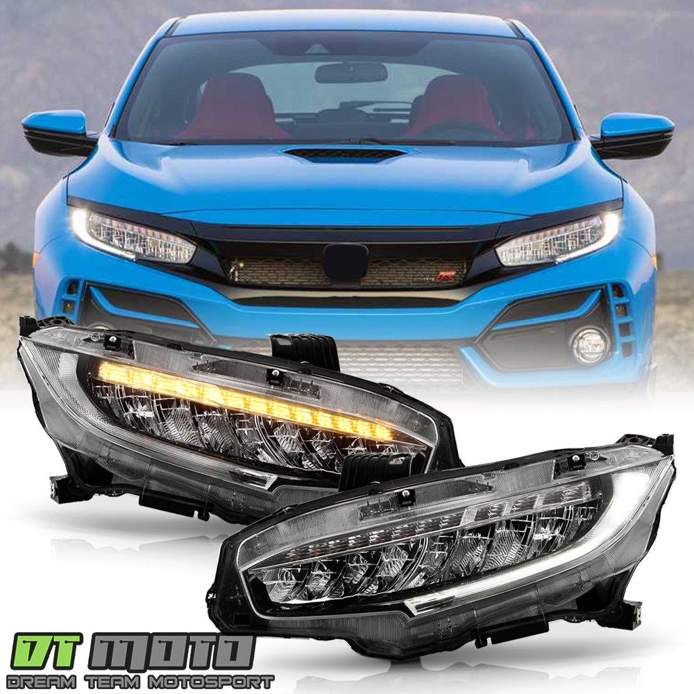 For 2016 2017 2018 2019 2020 2021 Honda Civic Full LED DRL Headlights Headlamps For 2016 2017 2018 2019 2020 2021 Honda Civic Full LED DRL Headlights Headlamps
