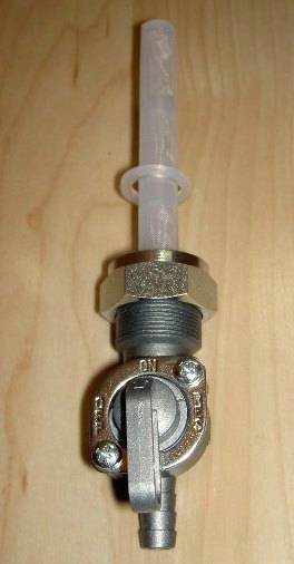 1970's-1980's BMW R60/75/80/90 petcock, spigot DOWN 20mm X 1.0 threads    #4257