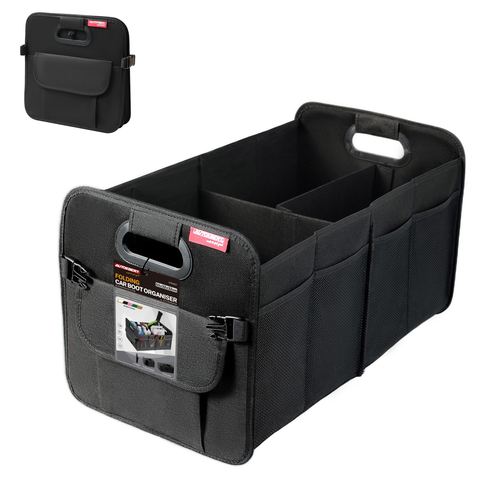Trunk Cargo Organizer Collapsible Storage Bag for Cars Trucks & SUVs 55L US