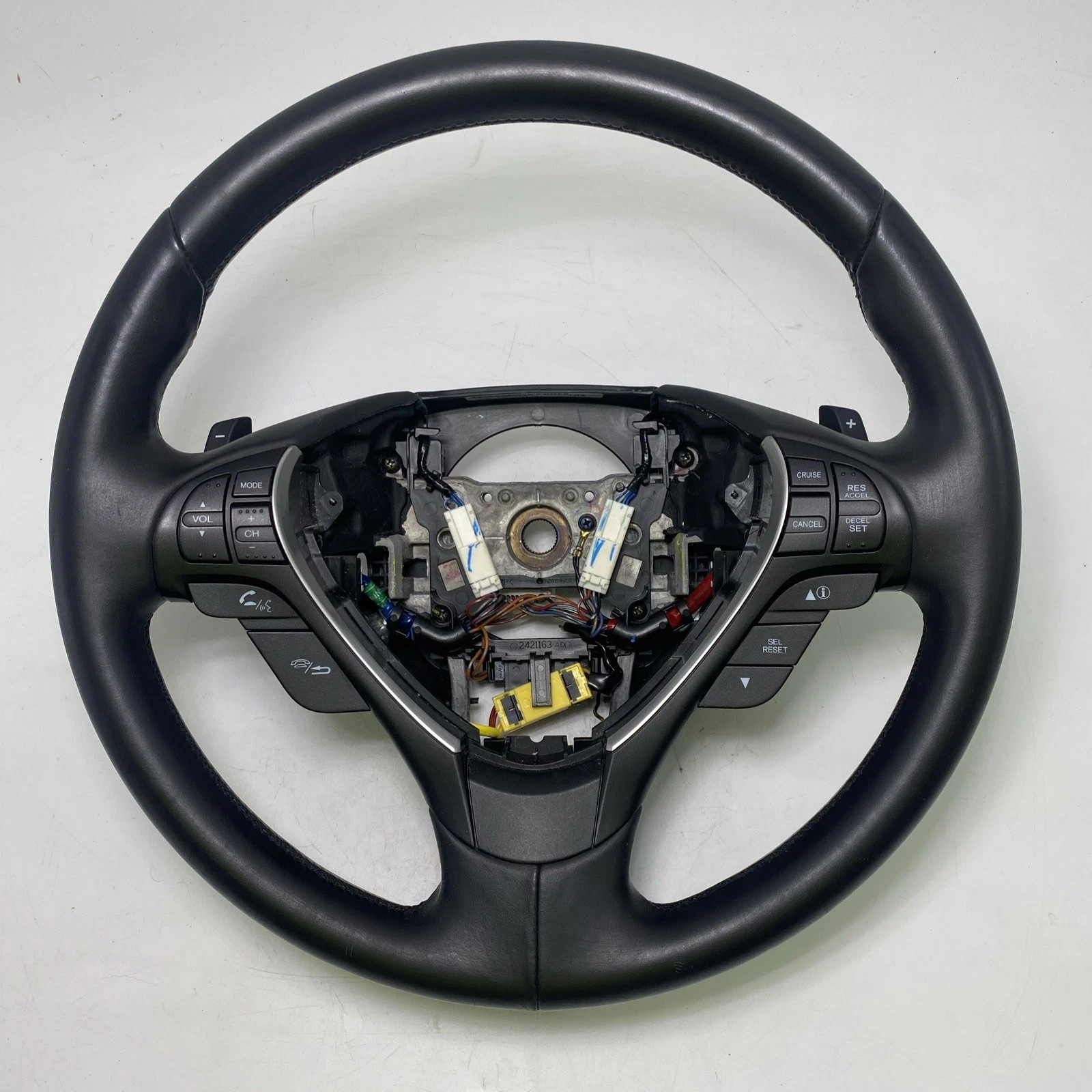 2009-2012 Acura TL Black Leather Steering Wheel w/ Paddle Shifters OEM