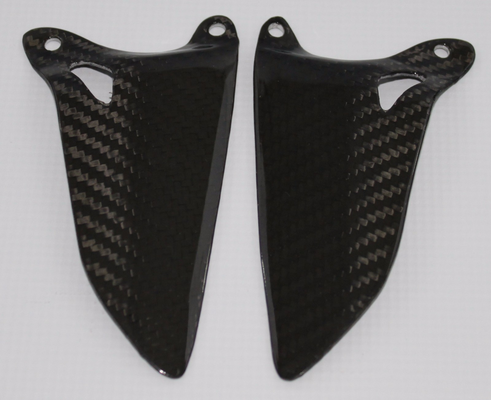2007-2013 Ducati 848, 1098, 1198 Heel Plates - 100% Carbon Fiber 2007-2013 Ducati 848, 1098, 1198 Heel Plates - 100% Carbon Fiber