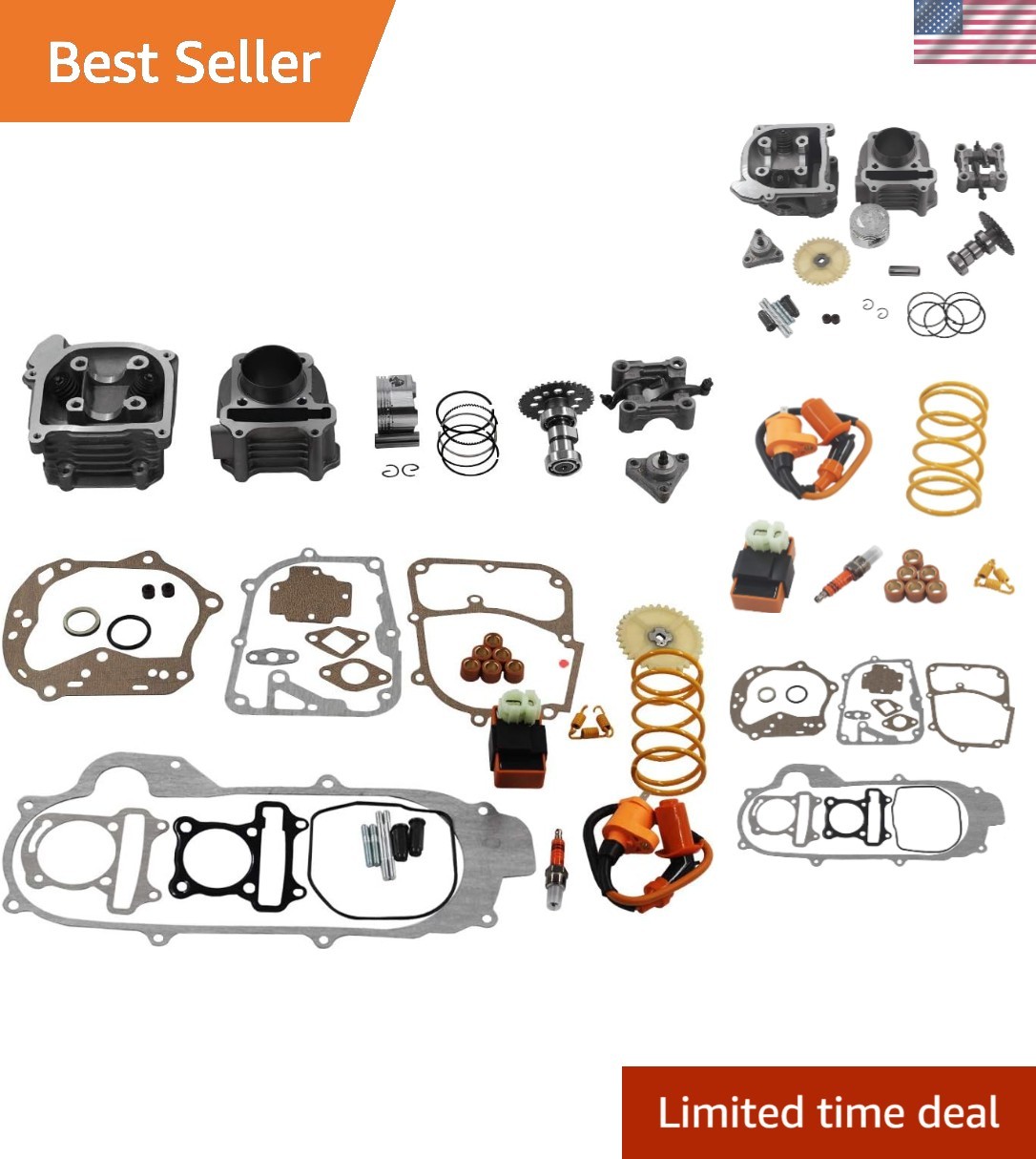 GY6 Cylinder Rebuild Kits 100cc Big Bore Kit for 69mm Valve 49CC 50CC 139QMB ... GY6 Cylinder Rebuild Kits 100cc Big Bore Kit for 69mm Valve 49CC 50CC 139QMB ...