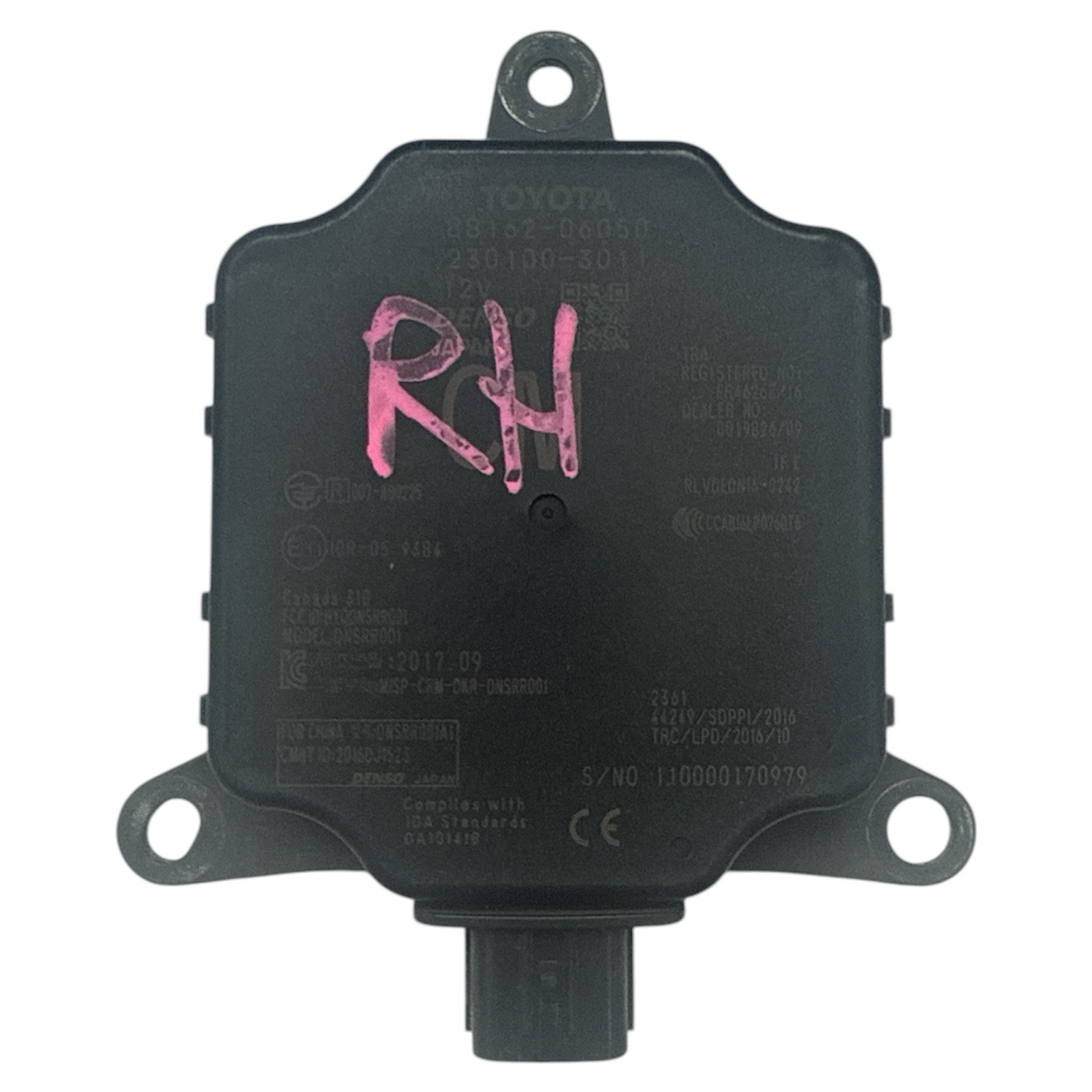 2018-2020 Toyota Camry Rear Blind Spot Radar Monitor BSM Sensor 88162-06050 OEM 2018-2020 Toyota Camry Rear Blind Spot Radar Monitor BSM Sensor 88162-06050 OEM