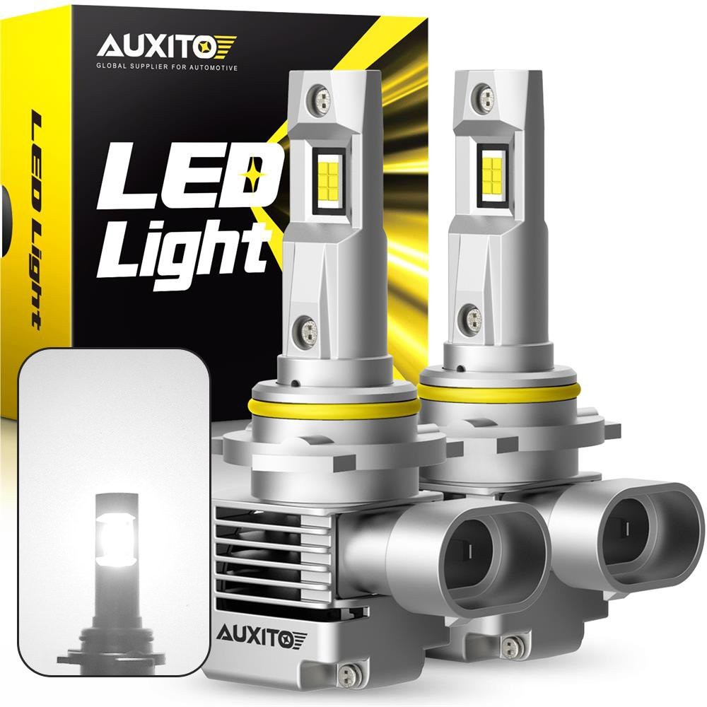 1/2Set AUXITO 9005/HB3 LED Headlight High/ Low Beam 6000k White High Power Bulbs
