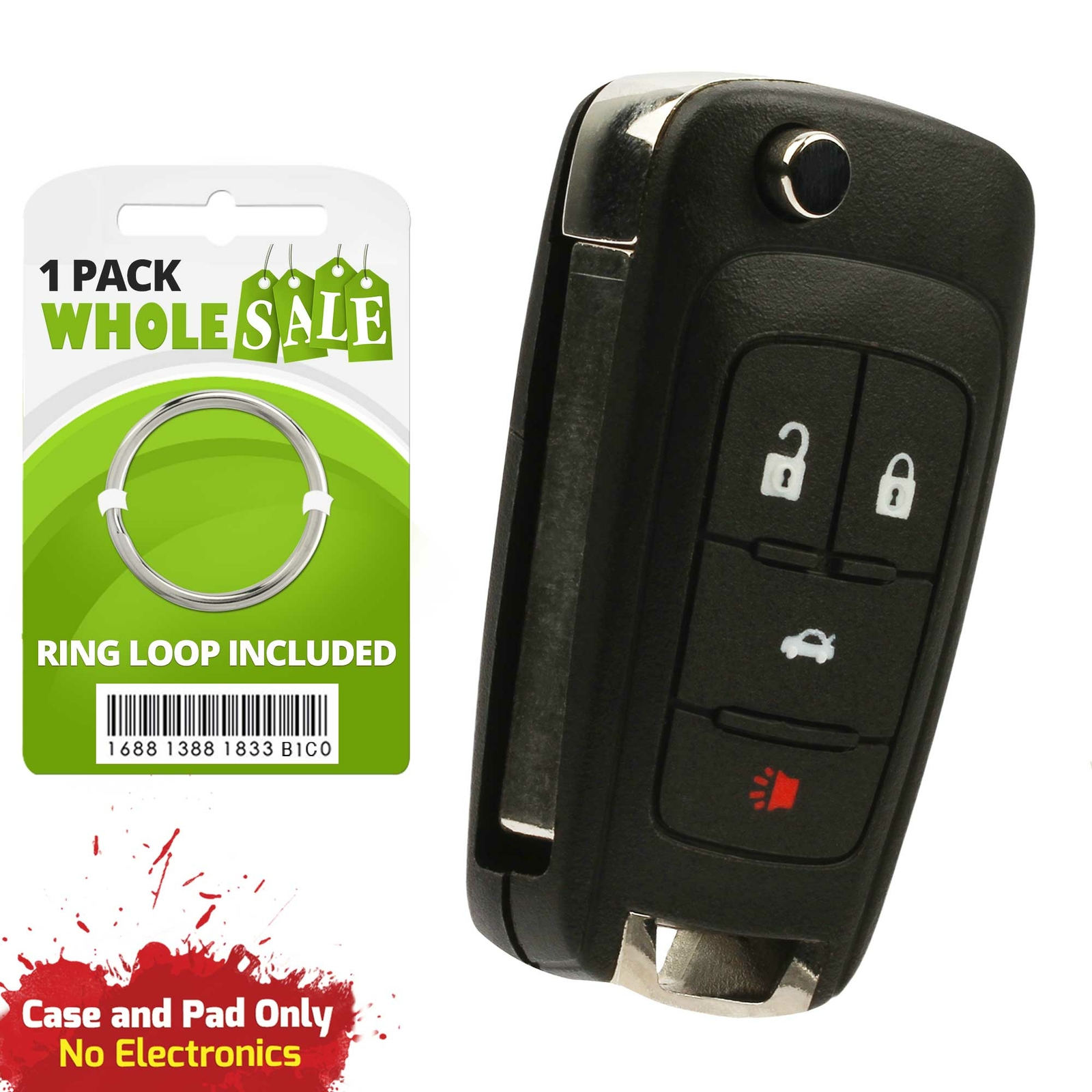 Replacement For 2010 2011 2012 2013 Chevrolet Cruze Key Fob Shell Case Replacement For 2010 2011 2012 2013 Chevrolet Cruze Key Fob Shell Case