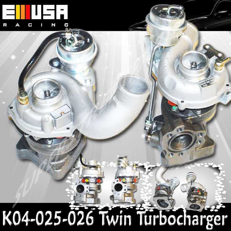 Twin TurboChargers fit 00-03 Audi S4 K04 Upgrade 078145704M - 078145702M Twin TurboChargers fit 00-03 Audi S4 K04 Upgrade 078145704M - 078145702M