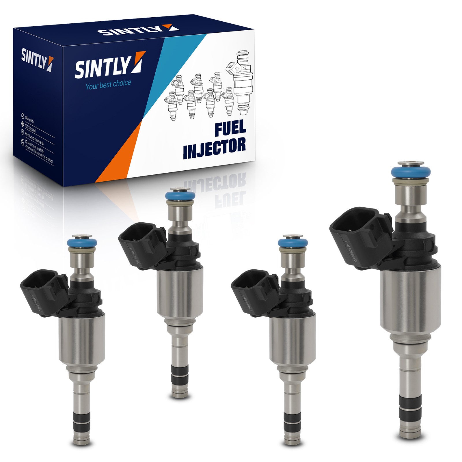 SINTLY 4x Fuel Injectors for Chevrolet Camaro Malibu Buick Regal Cadillac 2.0L