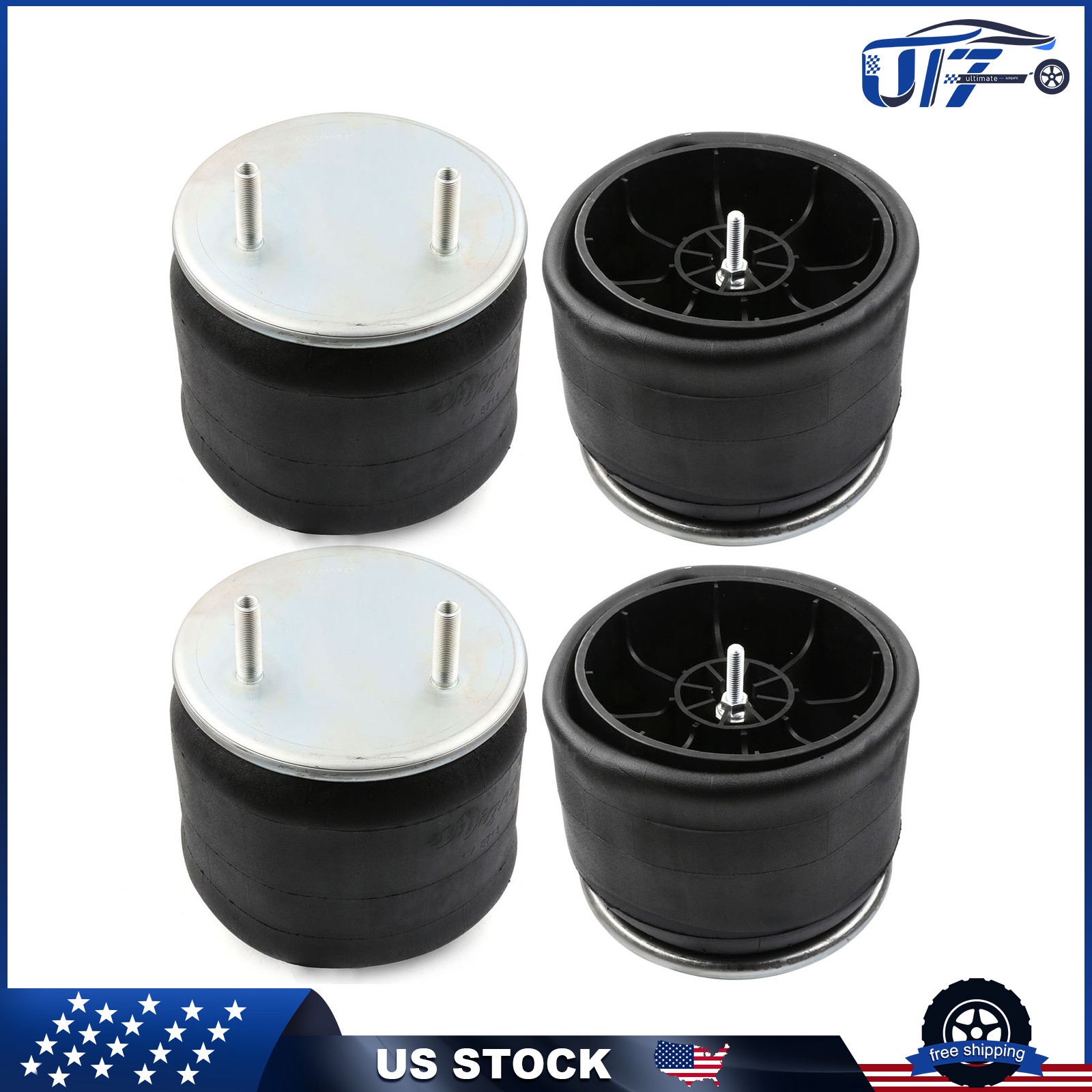 4PCS Air Suspension Spring Bags W01-455-8713 For Triangle ContiTech 8533 6382