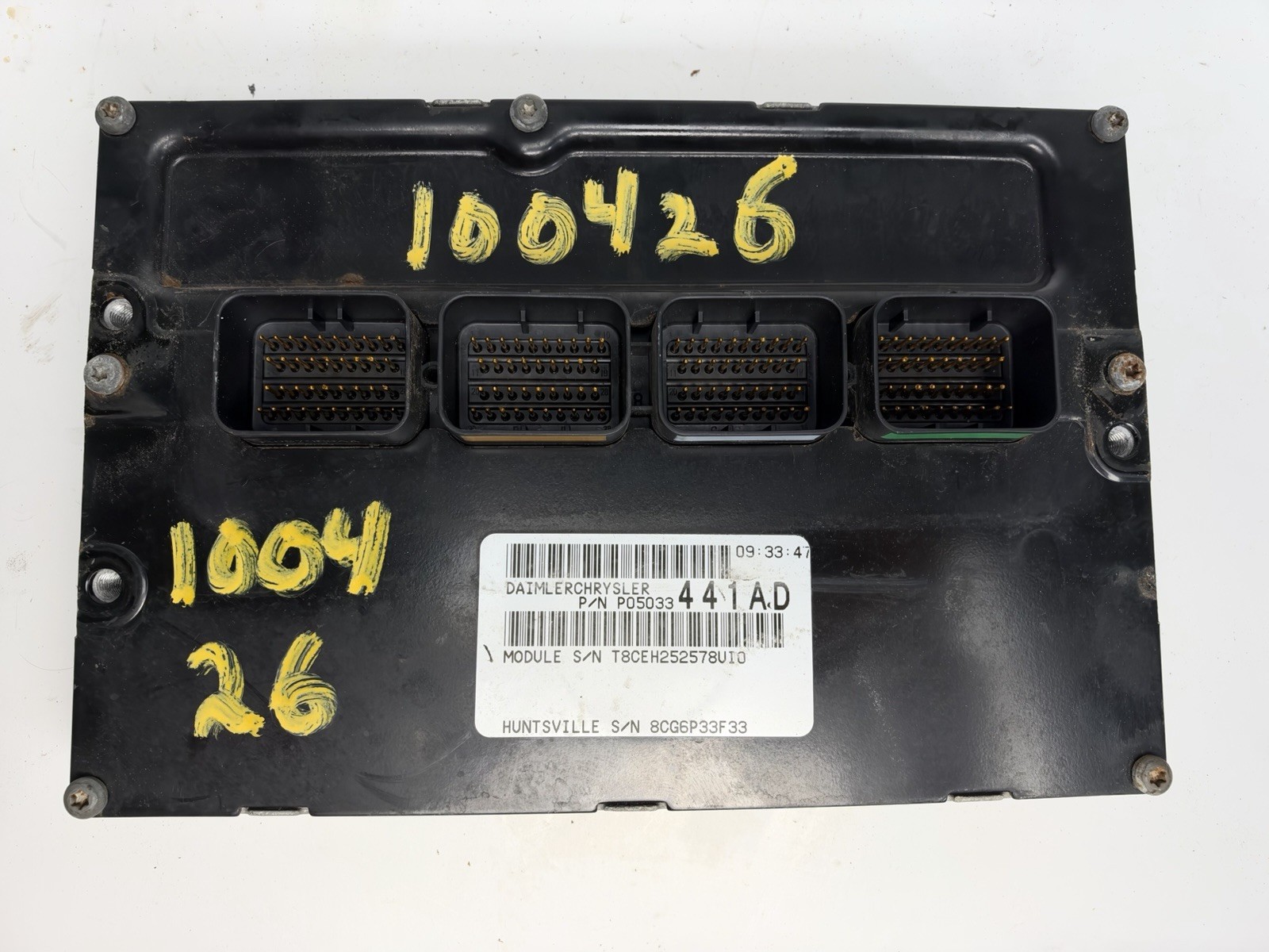2006 Chrysler PT Cruiser 2.4L Turbo ECU ECM Engine Computer P05033441AD Oem 2006 Chrysler PT Cruiser 2.4L Turbo ECU ECM Engine Computer P05033441AD Oem