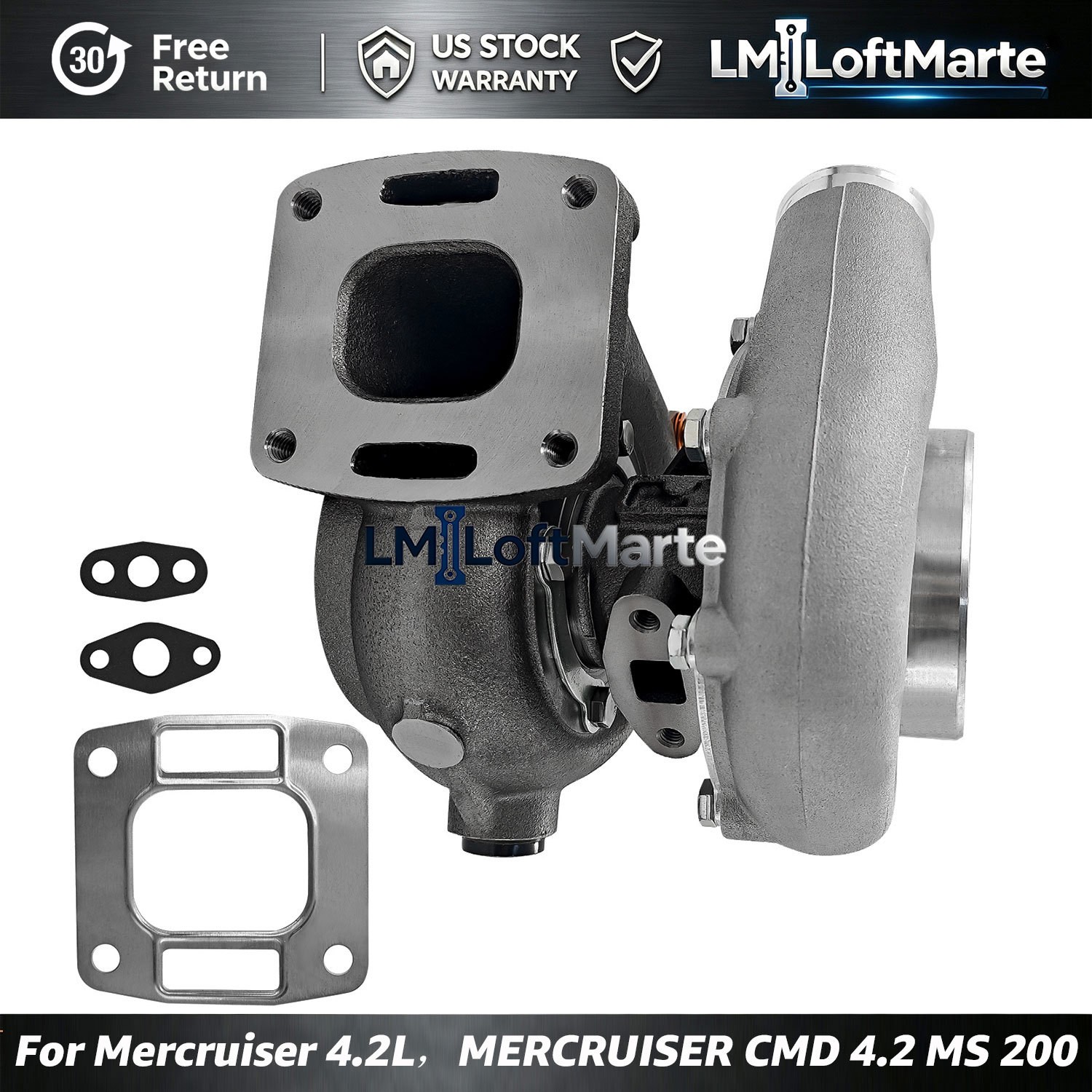 For MERCRUISER CMD QSD 4.2L 889341 S200W Turbo Turbocharger 8M0098619 35242100F For MERCRUISER CMD QSD 4.2L 889341 S200W Turbo Turbocharger 8M0098619 35242100F
