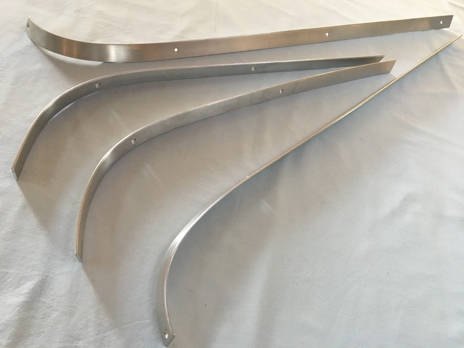 1965 1966 Mustang Fastback rear interior quarter panel trap door trim moldings
