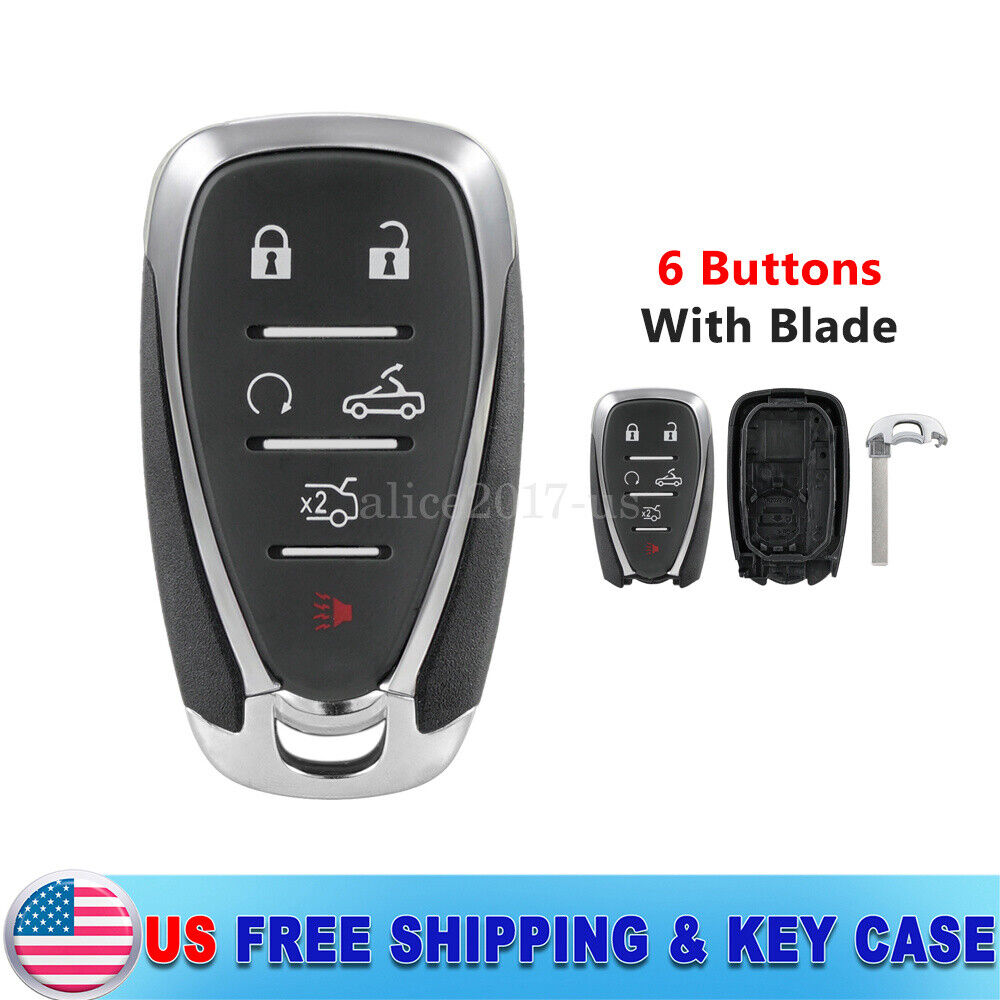 For 2016-2020 Chevrolet Camaro Convertible Smart Remote Key Fob Case Shell Cover