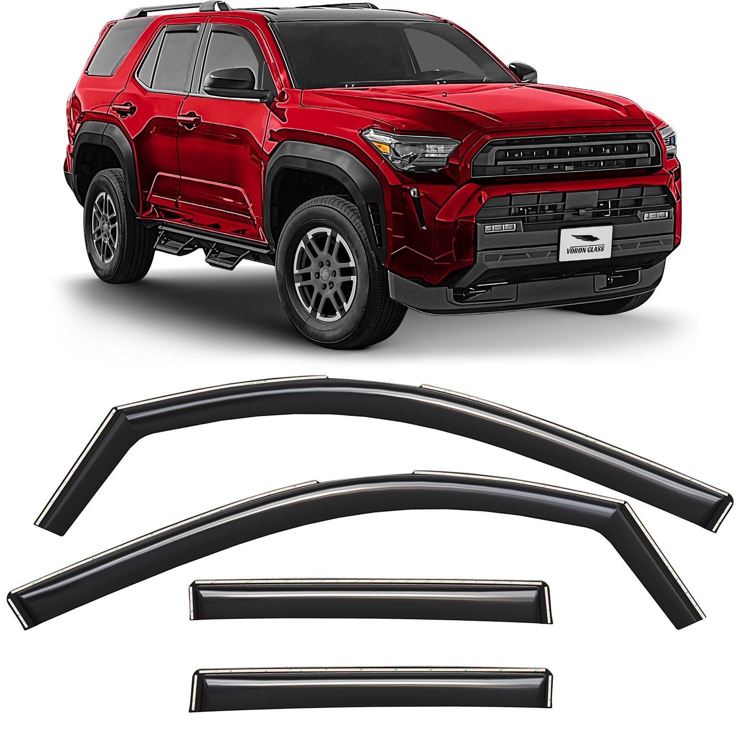 Sun Rain Visors Wind Rain Guards for 2025-2026 Toyota 4Runner