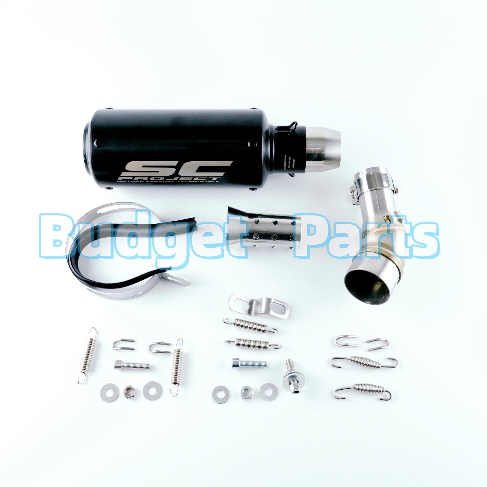 New Yamaha YZF R3 MT-03 15-25 SC Slip On Mid Pipe Exhaust Muffler Complete Kit
