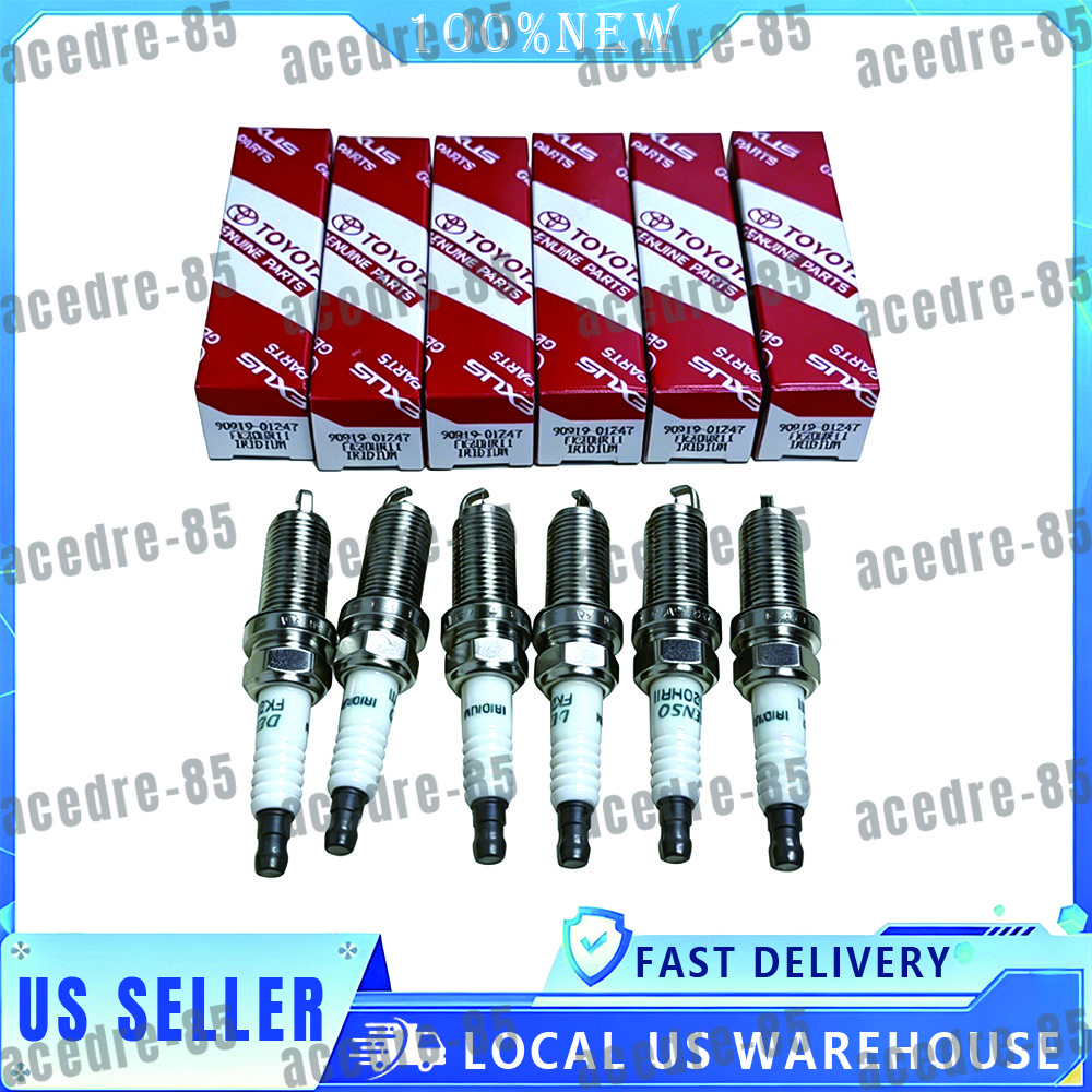 6Pcs Denso Iridium Spark Plugs 90919-01247 FK20HR11 for Sienna Lexus ES350 6Pcs Denso Iridium Spark Plugs 90919-01247 FK20HR11 for Sienna Lexus ES350