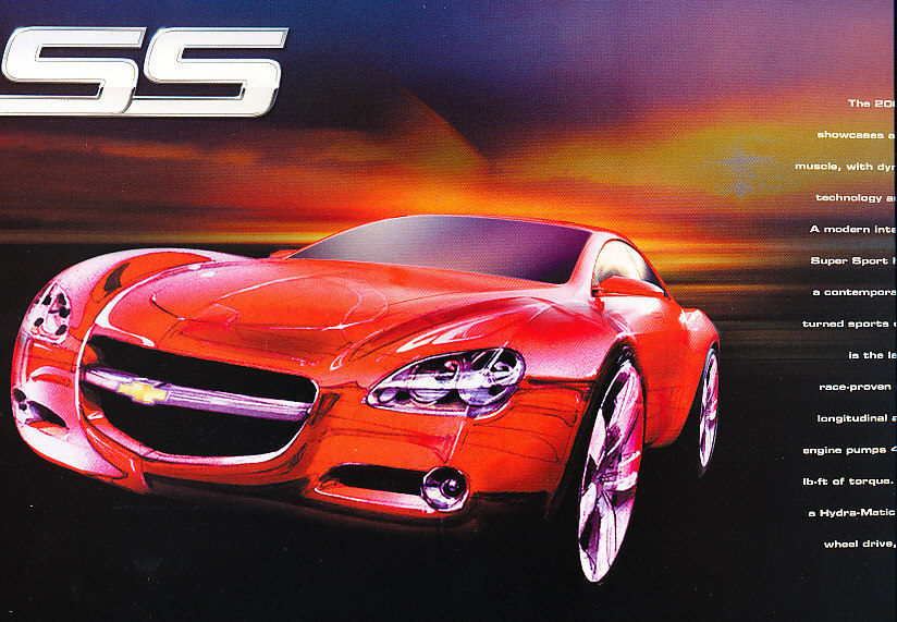 2003 Chevrolet Chevy SS Concept Original Brochure Fact Sheet