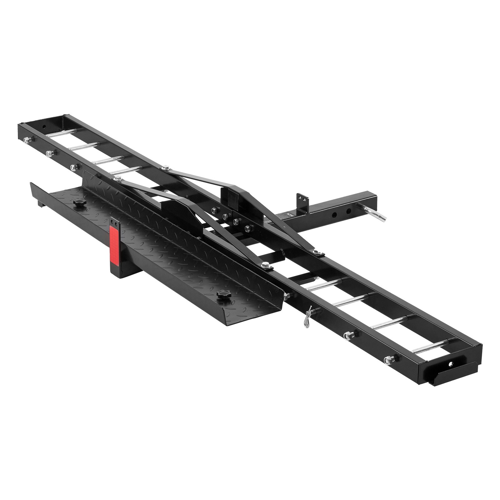 Uimoso Motorcycle Hitch Carrier for Scooter and Bike with Ramp, 600 lbs Capacity
