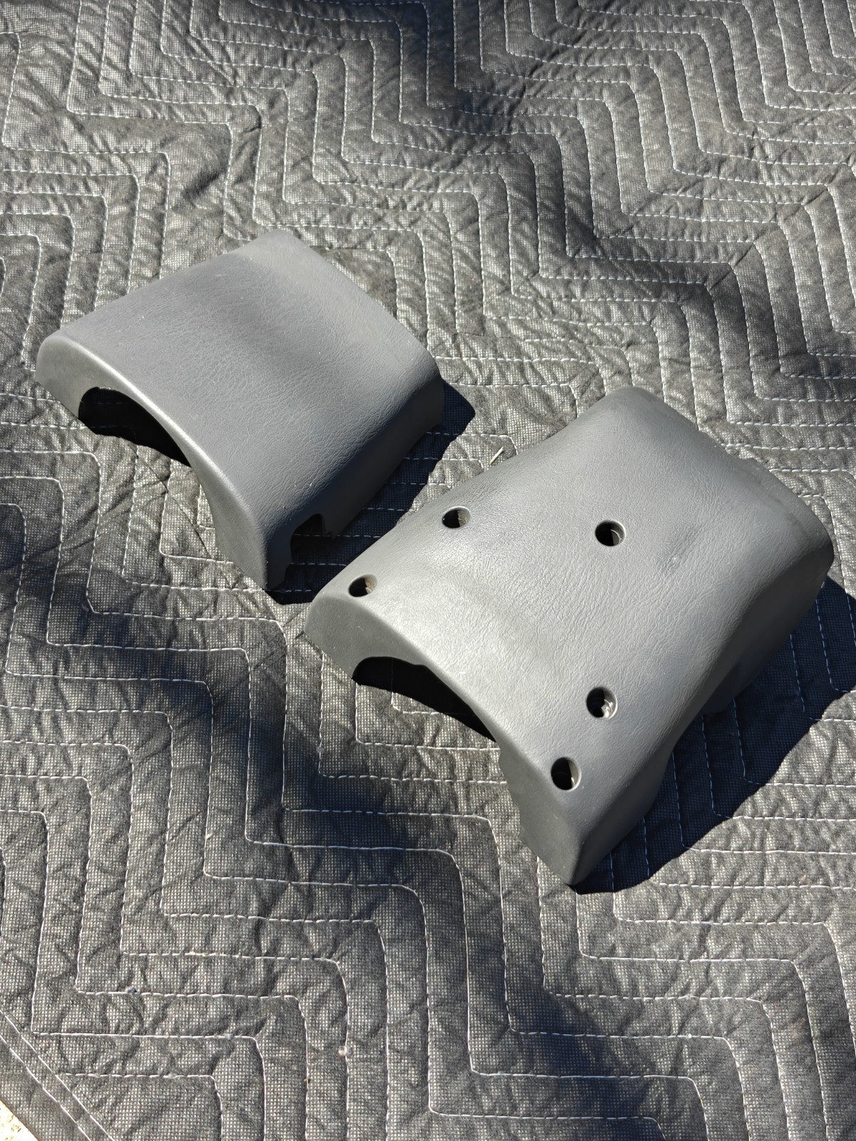 1993-1997 TOYOTA COROLLA STEERING COLUMN COVER SHELL GRAY W/TILT **READ**
